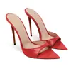 Sandálias de moda transfronteiriças Europeias e Americanas bico fino combinação de cores salto fino sapatos femininos para comércio exterior sandália feminina salto alto