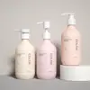 Frasco de Pressão Fosco 500ml Garrafa para Amaciante de Tecido Detergente de Lavar Roupa Garrafa para Loção Corporal de Pet Garrafa para Gel de Banho Limpo