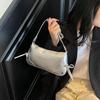 2025 Nova Bolsa de Axila Cor Sólida Bolsa de Ombro Moderna Bolsa Quadrada Pequena Laço Duplo Bolsa de Mão Bolsa Feminina Moda Simples