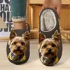 Pantuflas de Algodón para Hombre Otoño Invierno Calientes Pantuflas de Casa Pantuflas de Felpa de Algodón Estampadas de Comercio Exterior para Mujer POD Venta al por Mayor Transfronteriza JIT Dropshipping