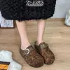 Mules femininas slip-on estilo Birkenstock de couro genuíno com sola grossa de 5 cm, sem salto, calçados casuais para uso externo tipo chinelo