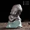 Estatueta Criativa de Cerâmica Forno Ge Grande Ornamento Ornamento de Fluxo de Água Pet de Chá Pet de Flor Guanyin Ornamento de Carro Frete Grátis