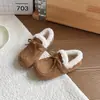 2026 Inverno Novo Estilo Mori Retrô Fosco Sapatos de Algodão para Meninas Sapatos de Algodão Doudou com Forro de Lã de Cordeiro para Crianças Versátil