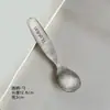 Tenedor y Cuchara Infantil de Titanio Puro, Cuchara de Postre y Café de Lujo Ligero para el Hogar, Vajilla Ligera de Aleación de Titanio de Alta Gama para Camping y Picnic al Aire Libre