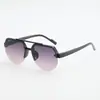 Gafas de sol infantiles de media montura estilo aviador, Gafas de sol con protección UV de color degradado, Gafas de sol para bebé