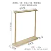 Soporte de madera maciza color nogal para collares, Estante de almacenamiento para pulseras, Soporte de exhibición de joyas para rosarios budistas, Cadenas de suéter y pulseras