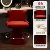 Silla de Maquillaje Moderna para Habitación de Vestir de Chicas Taburete Giratorio de Color Crema Luz de Lujo Silla de Tocador de Gama Alta Asiento para Vestidor