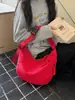Bolsa de tela de gran capacidad para niñas, nueva bolsa de hombro cruzada de diseño casual niche estilo coreano, bolsa de albóndiga de alta gama