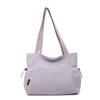 2025 Nova Bolsa Tote Bolsa de Mão Feminina Grande Capacidade Cor Sólida Bolsa Feminina Bolsa Casual Moda Mais Fácil de Combinar Bolsa de Ombro