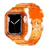 Para Apple Watch7 relógio iwatch8 Glacier cor TPU Apple nova pulseira de silicone transparente de uma peça