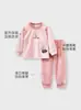 Pantalones de pijama de manga larga para niños y niñas Ropa de casa cómoda para niñas de invierno Felpa australiana Forro polar Festival de Primavera Año Nuevo