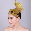 Jiaozhou Yangko tocado abanico apertura danza plaza danza cuadrada tocado de plaza danza clásica folclórica latina actuación de danza cuadrada por Mai Taibao