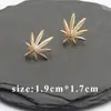 Galvanizado oro real 18K hoja vintage con anillo pendientes diy accesorios de joyería semiacabados