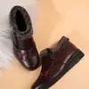 Zapatos Casuales de Algodón Suaves y Antideslizantes Planos para Mujer, Moda Nueva Otoño e Invierno 2025, Versátiles y Cálidos, con Cremallera Lateral para Mujer