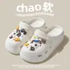 Zapatos Croc para Mujer 2025 Nuevo Verano Ropa Exterior Playa Lindos Sandalias de Suela Gruesa Antideslizantes Pies Sin Mal Olor Chanclas de Pareja para Mujer