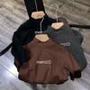 Camiseta Base de Lã Masculina, Feminina e Infantil Outono e Inverno Estampada Desenho Animado Estudantes Crianças Médias e Grandes Aquecimento de Inverno Quente Gola Meio Alta