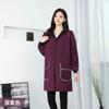 Smock de invierno cálido con forro polar para trabajo de cocina, impermeable, de manga larga, resistente al desgaste, a prueba de polvo, ropa de trabajo, bata para hombre y mujer