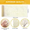 Amazon transfronterizo papel de aluminio hot stamping camino de mesa malla toalla de mesa flash toalla de mesa rectangular material camino de mesa dorado de lujo ligero