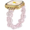 El Estilo Fresco y Sencillo es Adecuado para Correa de Apple Watch Ss9, Pulsera de Correa iWatch 87654Se Trenzada de Perlas