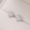 Brincos de pino super flash com zircônia micro incrustada para mulheres, brincos leves de luxo, de alta sensibilidade à moda, novos brincos coreanos da moda, fonte da Head Factory