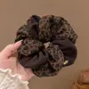 Goma para el pelo de leopardo de alta gama para mujer, Lazo para moño, Nuevo estilo 2026, Elegante sujetador de cola de caballo, Accesorio para el pelo de banda elástica