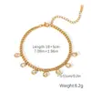 Pulsera Geométrica Popular de Estrella y Mariposa con Circonita Transfronteriza para Mujer Oro de 18K No se Desvanece Lujo Accesible Acero de Titanio de Gama Alta Joyería