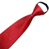 Fabricante Hombres Negros Casual Rayas Azules Corbata de Negocios Corbata Perezosa 8cm Corbata sin Corbata al por Mayor Cremallera