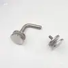 Conectores de Esquina de Vidrio de 90 Grados de Acero Inoxidable, Accesorios para Columnas Clavos de Vidrio, Soportes de Vidrio para Barandillas
