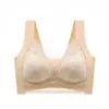 Ropa Interior de Seda de Hielo Sin Marcas para Mujer Verano Fina Hermosa Espalda Ropa Interior para Mujer Recoge Anti-caída Sujetador Deportivo para Mujer