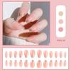 Uñas Postizas de Cuadros de Celebridad de Internet Francesas Usables Parches de Uñas Removibles Europeos y Americanos Calcomanías Removibles para Arte de Uñas Uñas Postizas