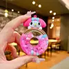 Figurilla Creativa de Acrílico Rellena de Aceite Sanrio Kuromi Adorno de Botella de Deriva Luminosa Accesorios Colgantes Venta al por Mayor