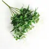 Clematis Madressilva Folha Planta Artificial Parede Pendurar Pendurado Decoração de Rotim Cena de Casamento Auditório Arranjo de Flores Trepadeiras