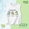Chaleco de Algodón para Niños de Verano Estilo Western de Dibujos Animados Nuevo Sin Mangas Ropa para Niños Grandes Moda para Bebés Top Sin Mangas