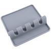 Almohadilla de silicona para cuchara sopera de uso doméstico, almohadilla de drenaje de silicona para acabado de cocina, herramienta de cocina