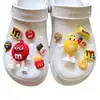 Transfronterizo Nuevo M frijolitos de gelatina zapatos con agujeros decoración de flor de zapato accesorios diy zapatos de jardín muñeca tridimensional hebilla de zapato traje