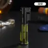 Encendedor Portátil A Prueba de Viento Inflable Personalidad Creativa para Hombres Llama Azul Directa Rueda de Pedernal Encendedor de Cigarros Venta Directa de Fábrica