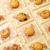 Sacos de Embalagem Crocante de Floco de Neve, Sacos Seláveis para Biscoitos, Caixas de Presente para Doces e Tâmaras de Leite, Embalagens Individuais para Torrone