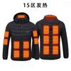 Ropa inteligente de invierno para exteriores acolchada de algodón Calentamiento eléctrico USB Ropa cálida con calefacción Abrigo de montañismo con capucha acolchado de algodón con calefacción Venta al por mayor