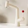 Grifo de lavabo color gris plomo, estilo vintage, para baño, extraíble, altura ajustable, agua fría y caliente, apto tanto para lavabos como para fregaderos