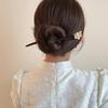 Estilo Antigo Elegante Passo a Passo Grampo de Cabelo Acessório de Cabeça Hanfu Feminino Celebridade Cibernética Cabelo em Coque Borla Cabelo Grampo de Cabelo Sândalo de Alta Qualidade Acessórios de Cabelo