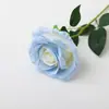Hielo Picado Único Simulad Rosa Azul Rosa de Seda Día de San Valentín Decoración del Hogar Sesión de Fotos Rosa Ecuatoriana