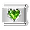 Corazón estampado con diamantes, personalizado, hecho a mano, único, italiano, DIY, accesorios para pulseras de acero inoxidable y joyería - abastecimiento