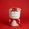 Ramos de Flores Tejidas Transfronterizos, Frutas de Hilo, Flores Artificiales, Regalos de San Valentín, Flores Eternas, Souvenirs para el Hogar del Día de San Valentín Chino