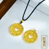 Transfronterizo Nuevo Simple Moda Estilo Ins Colgante Hebilla de Seguridad Literario Retro Moneda Diseño Personalizado Nicho Lujo Ligero