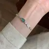 Vintage Retro Nuevo Chinoiserie Diamante Completo Calcedonia Verde Doble Calabaza Collar Anillo Pulsera Aretes Conjunto Elegante