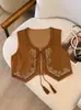 Nuevo Chaleco Moda Estilo Bohemio Vintage Primavera/Verano con Borlas, Cordones, Bordado, Cuello en U para Mujer
