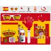 Set de Animación para Aficionados Españoles con Elementos de Bandera, Bufanda, Camiseta, Sombrero, Gafas, Suministros para Decoración de Fiestas de Eventos