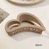 Pinza de tiburón grande coreana para el cabello, accesorio simple para recogido en la parte trasera de la cabeza, pinza de pelo de alta gama para mujer