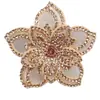 Accesorios de Flor de Pedrería Tridimensional de Alta Gama, Pinzas para el Cabello de Malla, Adornos para el Cabello, Vestido de Novia, Zapato, Bolso y Materiales para Accesorios