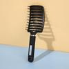 Atacado de fábrica TikTok Net massagem de nylon de plástico vermelho grande pente curvo grande cabeça traseira fofa forma Radiano costela pente